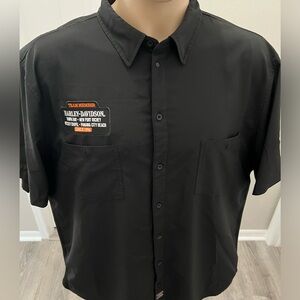 Harley Davidson work shirt button down 2XL